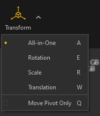 Transform gizmo options