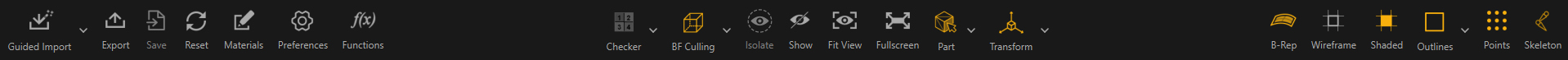 Main Toolbar