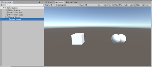 TransformSetParentOriginal (SetParent)