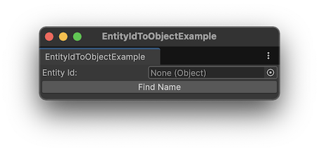 EditorUtilityEntityIdToObject (EntityIdToObject(EntityId))