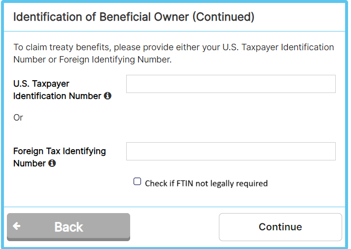 Identification of Beneficial Owner（实益拥有人身份识别）表格示例