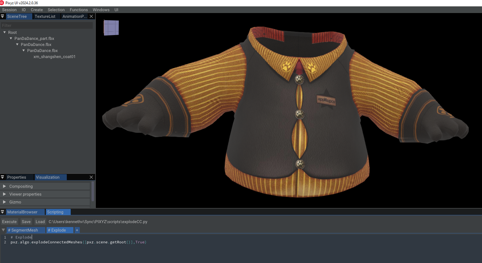 Segment Mesh Surface