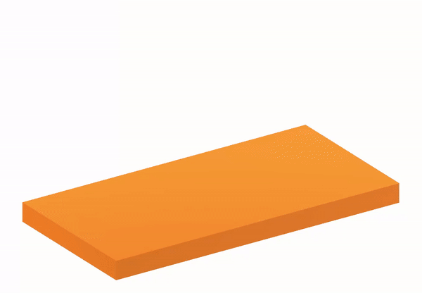 A ring toss game slides on a sloping surface.