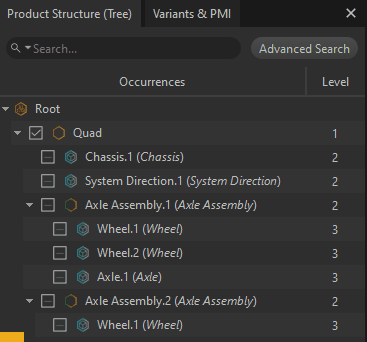 Product Structure Tooltip