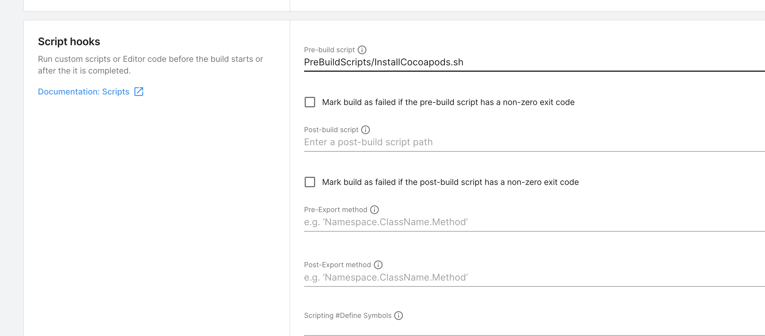 "UBA - Cocoapods Build Script"