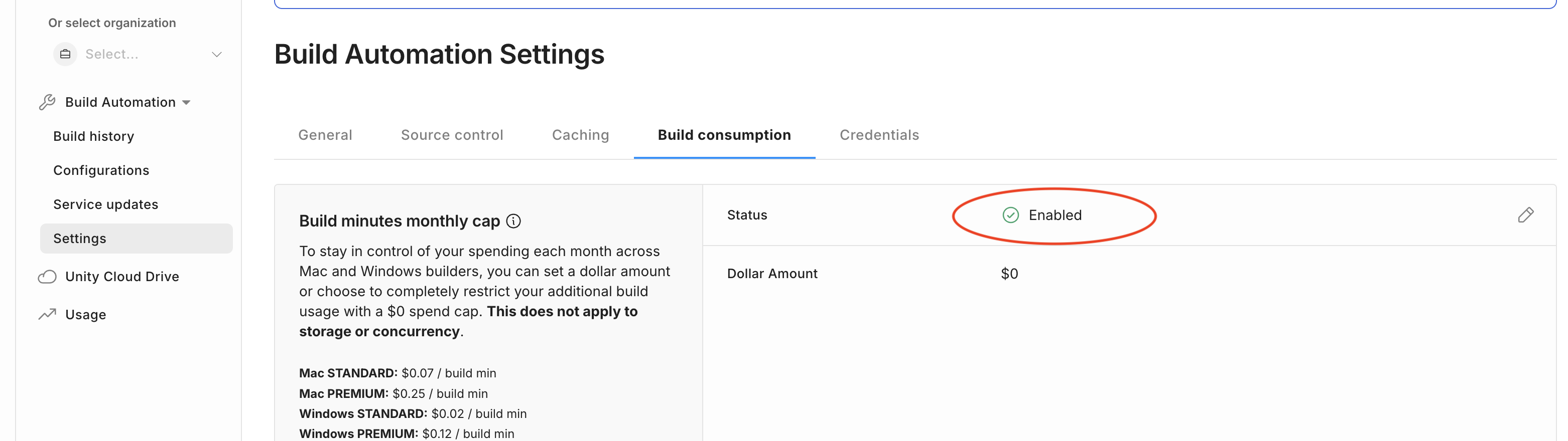 "UBA - Manage monthly cap"