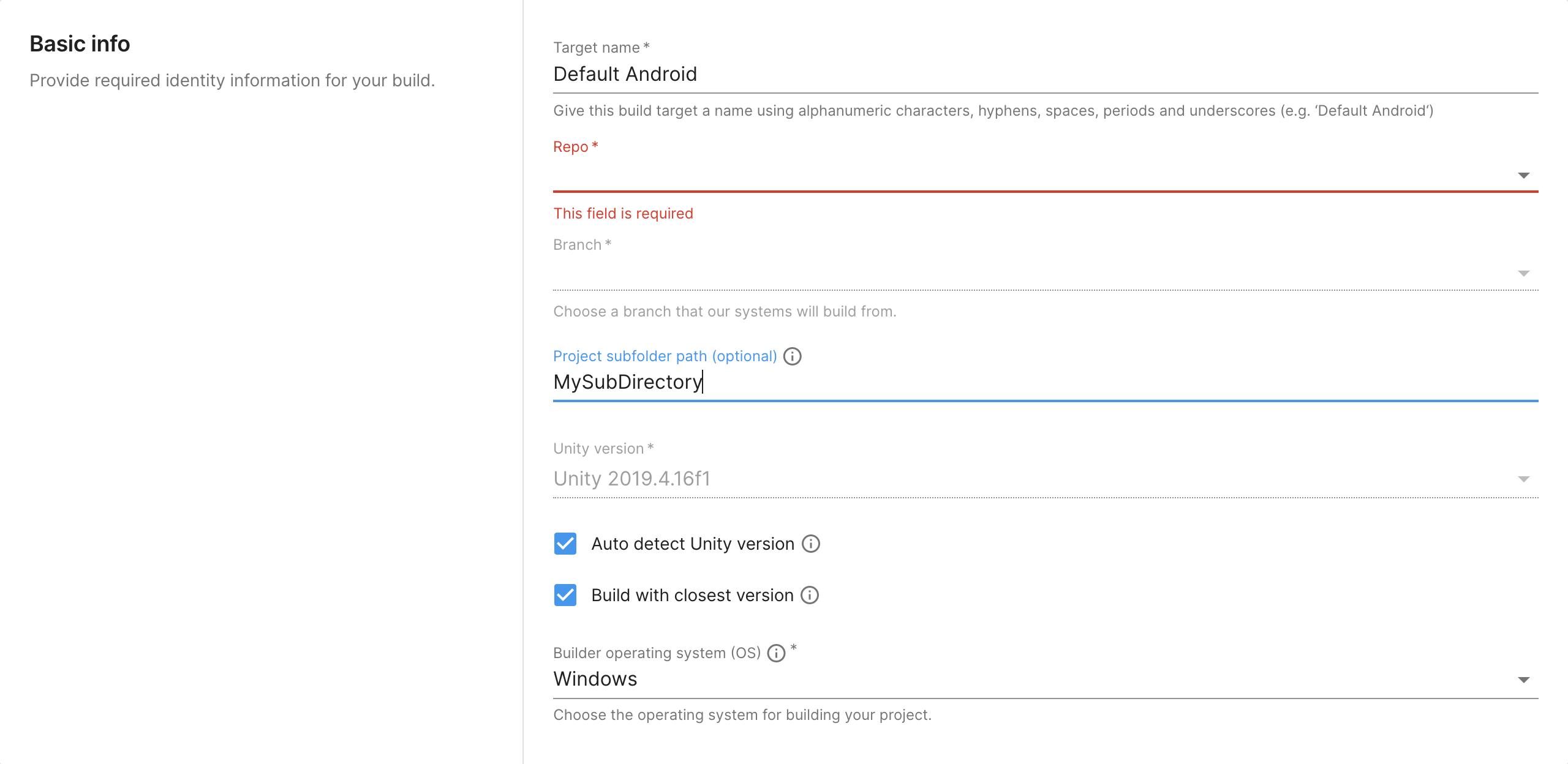 "UBA - Project subdirectory"