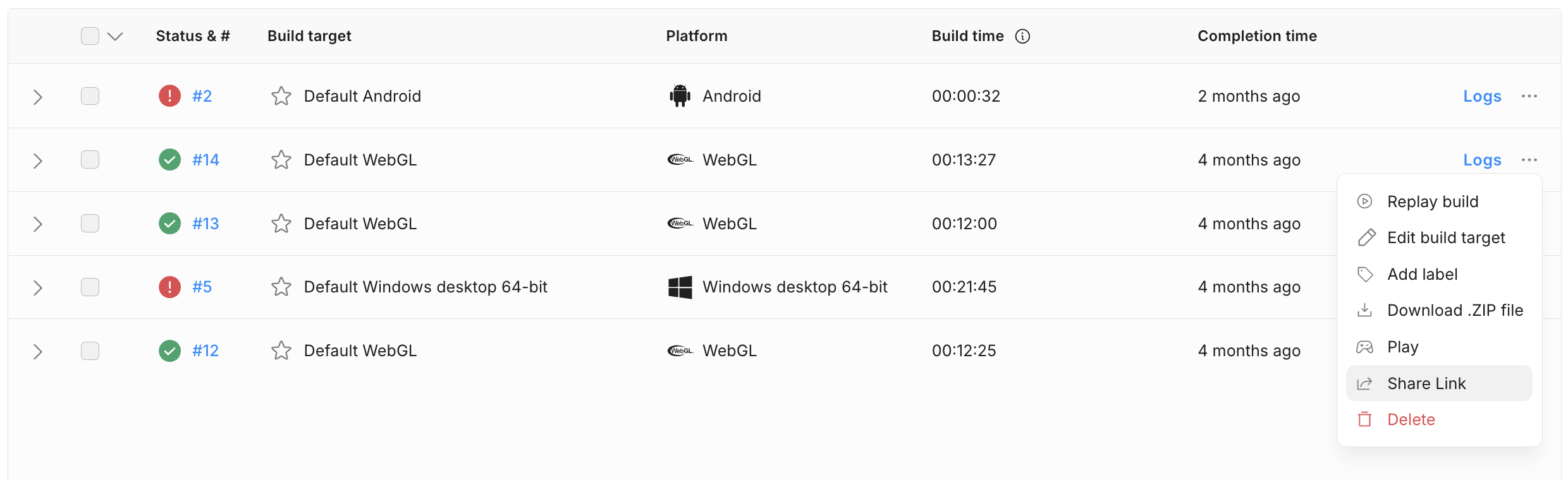 "Unity Build Automation - Share Build Artifacts Externally"