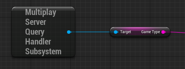 A node diagram representing the connection process to get the game type that the server is running.