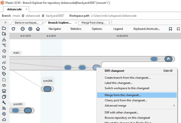 GitSync - Conflict management - Merge needed - Merge from GitHub head