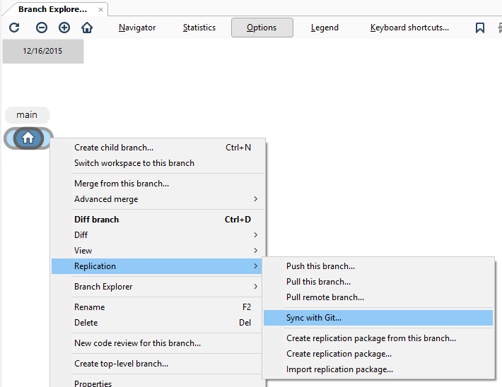 GitSync - First pull - Sync with Git