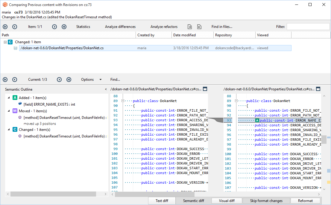GitSync - UVCS side - Merge - Edit file