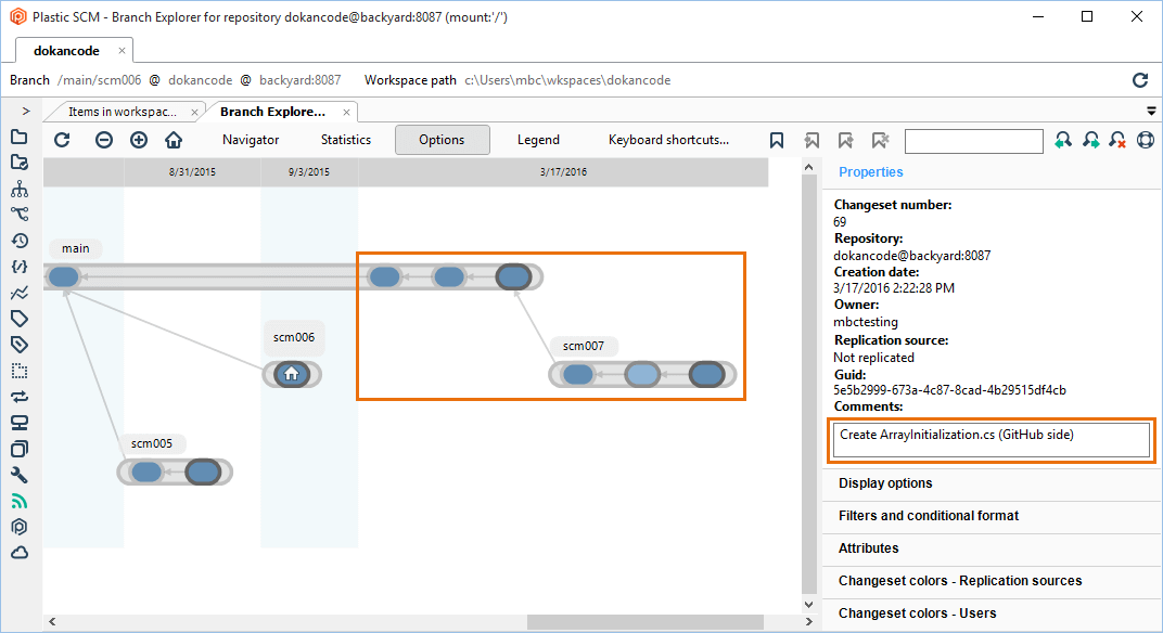 GitSync - Git side - Branch Explorer