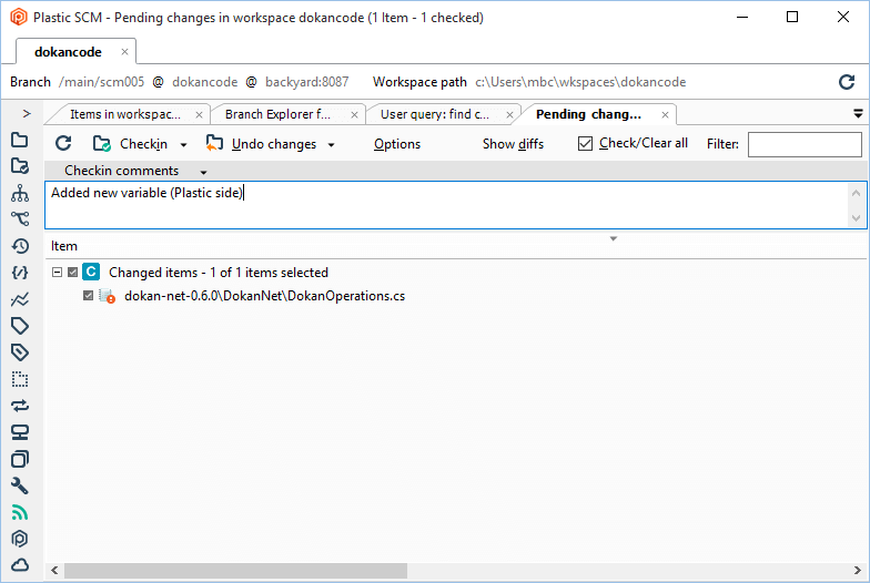 GitSync - UVCS side - Edit file