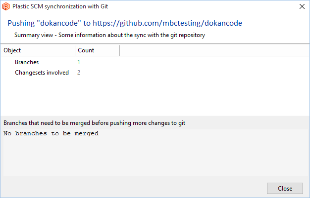 GitSync - UVCS side - Changesets