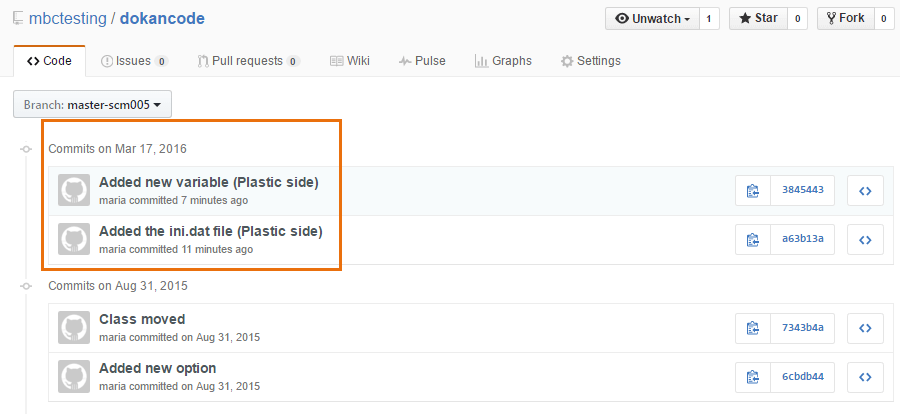 GitSync - UVCS side - GitHub