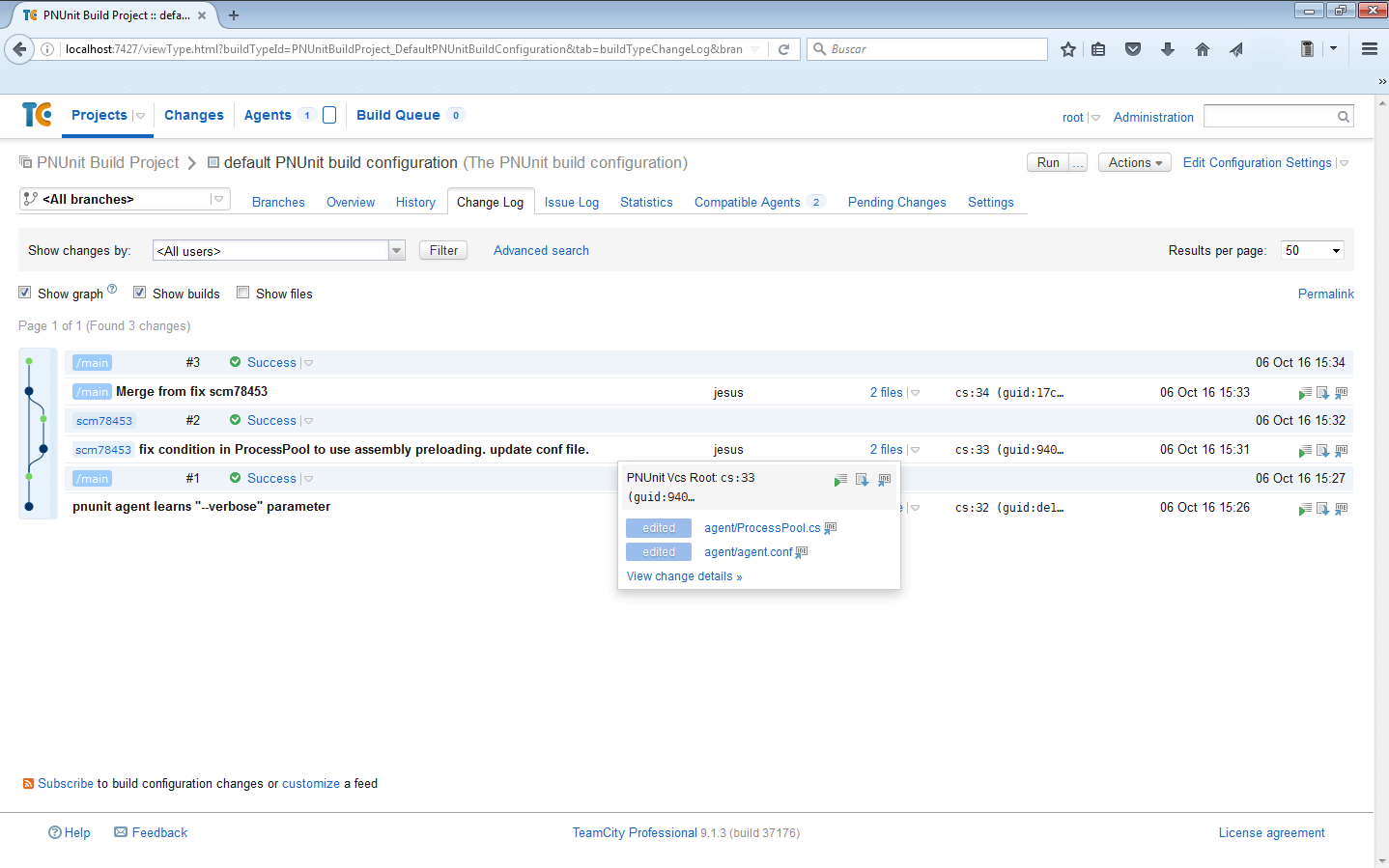 Changing the user identity