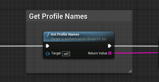 Get profile names