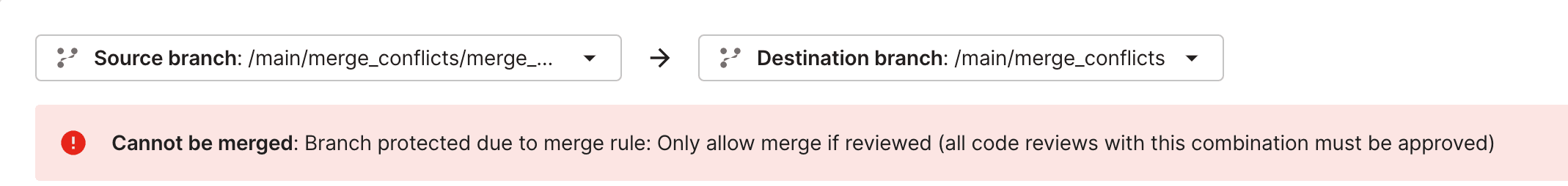 Merge rules