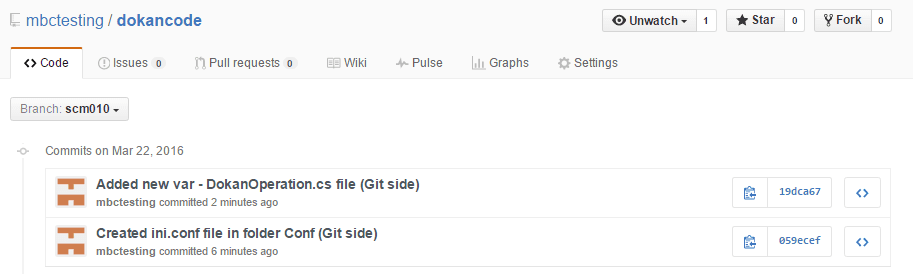 GitSync - Git side - Merge - Changes