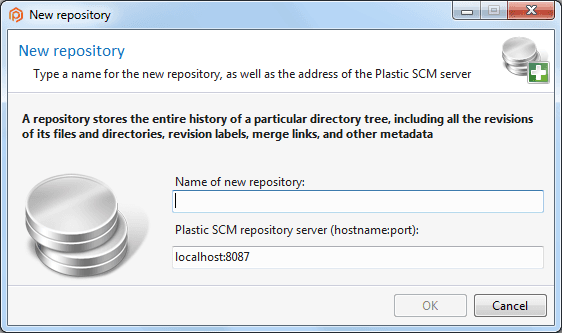 New repository dialog