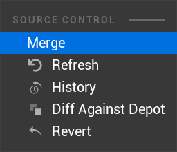 Merge context menu